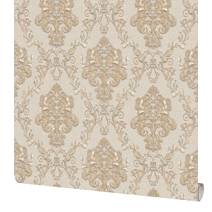 Обои бумажные Московская Обойная Фабрика Жаклин золотые 0.53 м 234662-4